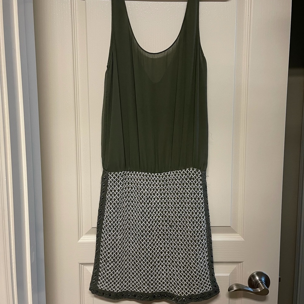 ZARA DRESS. Olive green